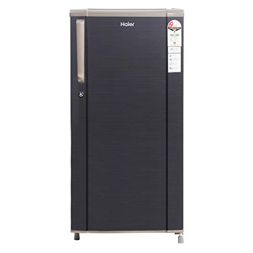 Image of Haier 181 L 2 Star Direct Cool Single Door Refrigerator Appliance (HED-1812BKS-E, Black Brushline, 2022 Model)