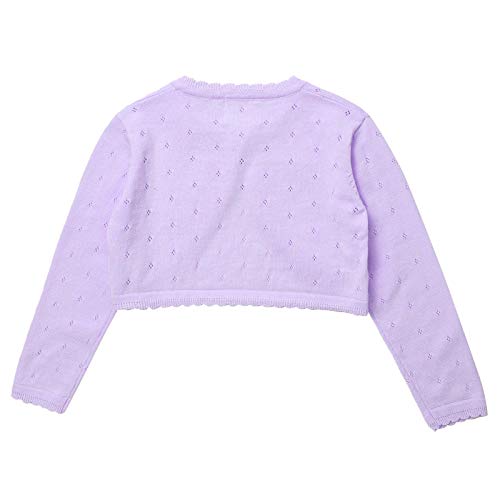 Choomomo Kids Girls Knitted Sweater Cropped Coat Long Sleeve Single Button Closure Dressy Cardigan Jacket4