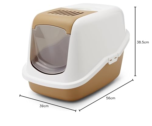 Savic E-753245 Gatera Nestor Retro Marrón y Blanco