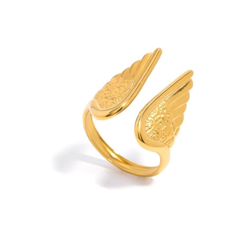Image of 18K Gold Plated Statement Ring for Women | Stylish Classy Rings | Waterproof and Anti Tarnish Jewellery | Rakhi Gift for Sister | Gifts for Women | 1 Year Warranty*