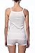 NBB Womens Sexy Fancy Basic 100 Percent Cotton Tank Top Camisole Lingerie With Stretch White Large