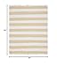 Unique Loom Chindi Rag Collection Area Rug - Striped (8'x 10' Rectangle, Beige/ Ivory)