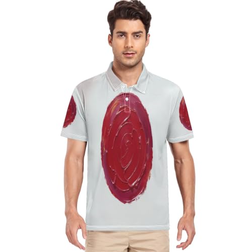 Polo de golf séchage rapide homme contre la transpiration motif Japon