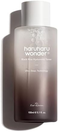 haruharu Wonder Black Rice Hyaluronic Toner, Deep Hydration, Glas...
