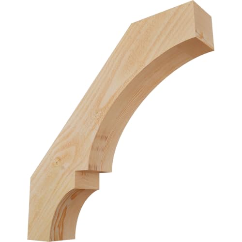 Ekena Millwork BRC04X22X22BOA00RDF 4"W x 22"D x 22"H Balboa Rough Sawn Knee Brace, Douglas Fir