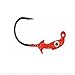 Bass Assassin Jigheads Red 0.11, Red Pumpkin, 1/16-Ounce