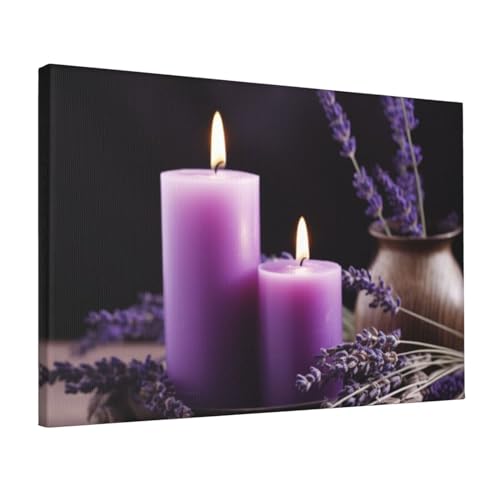 Toile lavande violette pour ambiance zen dans votre chambre