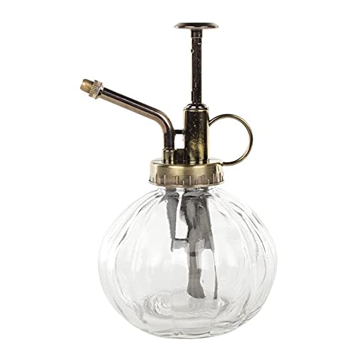 Brumisateur plantes cristal en verre épais avec pompe robuste vintage