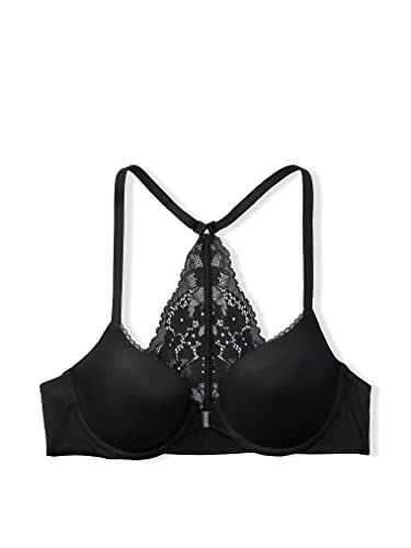 Victoria's Secret Everyday Comfort Lace Racerback Bra, Lace, 36D, Black, Body By Victoria #TOP29
