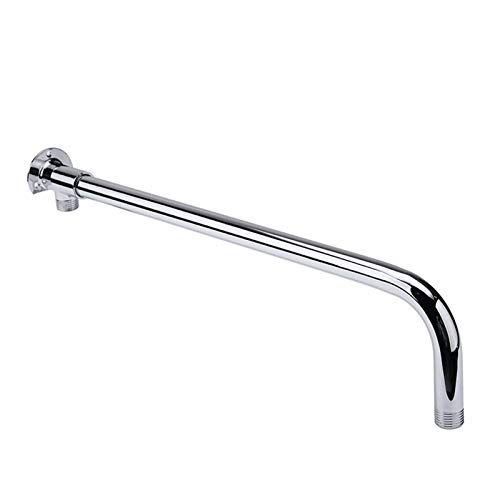 30cm / 40cm / 50cm Douche Mural Extension Bras Coudé Tuyau Supplémentaire De Bras En Acier Support For Accessoires De Douche Salle De Bains (Shower Arm Length : 30cm WITH Base) Cover