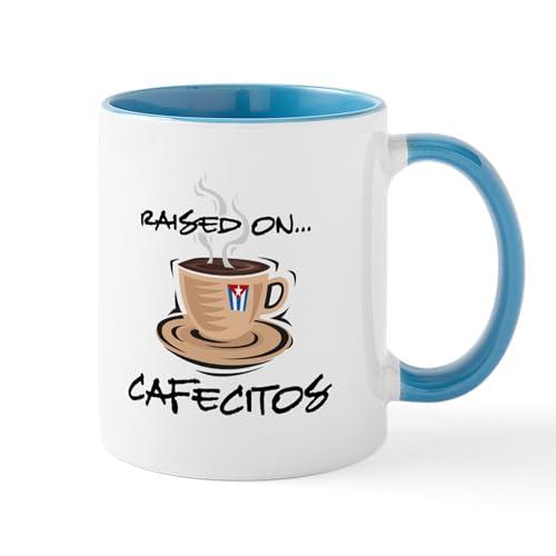 CafePress Raised On Cafecito Mug 11 oz (325 ml) Ceramic Coffee Mug