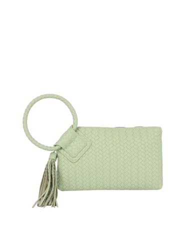 Image of Womens Clutch Purse Wristlet Wallet Evening w /Hand Strap Casual Formal Vegan Leather - Metro Muse