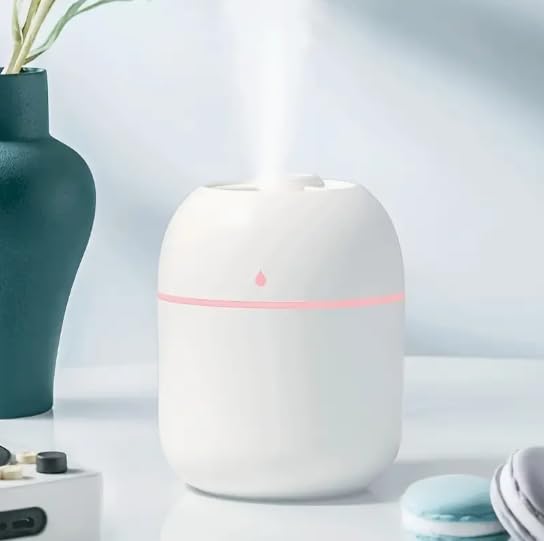 Generic Mini Essential Oil Diffuser - Aromatherapy Diffuser for Home, Bedroom - Portable, USB Powered, White, Plastic - Image 3