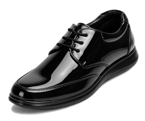 Image of Kraasa Men's Formal Lace-Up Shoes | Vegan Leather Upper | Airmix Sole | High Cushioning | Lightweight & Comfortable Office Dress Shoes