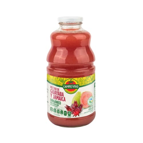La mejor comparación de Viva La Juice los mejores 10. 40 Néctar Orgánico de Guayaba y Jamaica 950ml, Campo Vivo