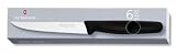 Victorinox Steakmesser-Set 6 Stück mit Wellenschliff (11cm Klinge, Spitz, Rostfrei, Edelstahl, Spülmaschinengeeignet) schwarz