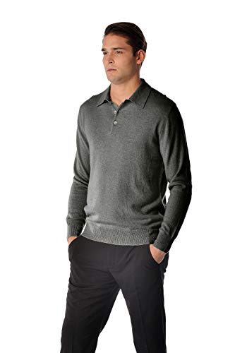 Cashmere Boutique 100% Pure Cashmere Polo Sweater