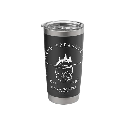 Oak Island Treasure Hunter Skull Gift Shirt Stainless Steel Insulated Tumbler Cover