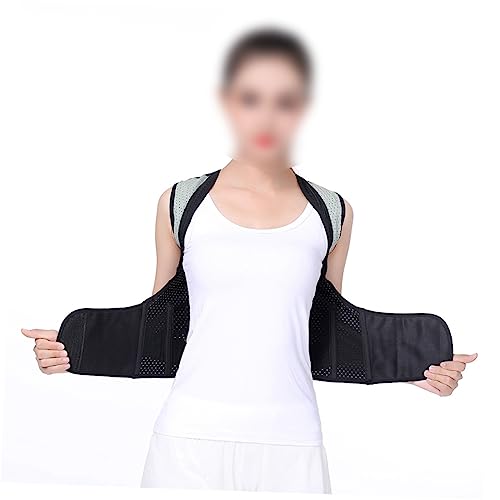 SEWOART Sitting Posture Belt Posture Support Practical Strap Belt Posture Straightener Brace Posture Sitting Posture Upper Brace Black