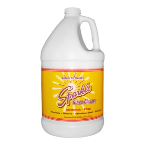 Sparkle Glass Cleaner, Original Purple, 1 Gallon Refill Bottle, 128 OZ Cover