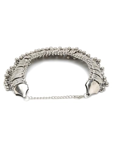 German Silver Plated Stylish Payal Anklets for Women (Style 2)