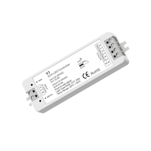 1PCS T24 86 �Ǌ|�� 2.4GRF 4�]�[�� RGB/RGBW �K���X�p�l�� �^�b�`PWM �����R�������R���g���[���[ LED�X�g���b�v/COB�p(V3 RGB)