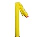 20FT Inflatable Tube Man, Air Sky Puppet Dancer, Wacky Wavy Wind Flying Dancing Man, Dancing Windsock Guy, Business Outside Advertise, Wind Dancer for 18in Blower (6M (No Blower), Yellow)
