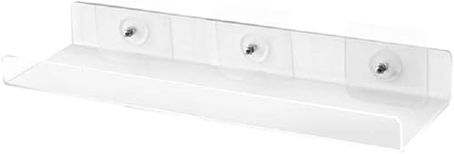 Miniatura 1 de beertoy Estantes de baño acrílicos para montar en la pared, sin perforación, adhesivo grueso, transparente, estantes de almacenamiento y exhibición,
