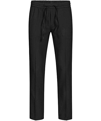 GREIFF Größe 50 Gastro Moda Herren Service Hose Joggpants Regular Fit Schwarz Modell 8366
