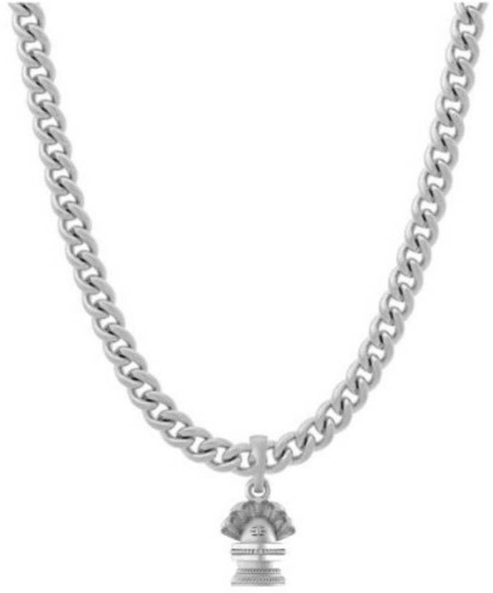 Pendentif en argent sterling discret avec chaîne gourmette pour un style quotidien