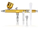 USO MÚLTIPLE: Airbrush para el modelismo, decoración de la tarta, Body Art, arte del clavo, decoración de la tarta, trabajo de pintura, maquillaje, tatuajes temporales, dibujar el contorno de camuflaje, hobby, artesanía, automoto, etc. Ampliamente utilizado por los entusiastas generales del modelo.