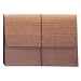 Smead Expanding Wallet, 5-1/4" Expansion, Flap and Cord Closure, Extra Wide Letter Size, Redrope, 10 per Box (71186)