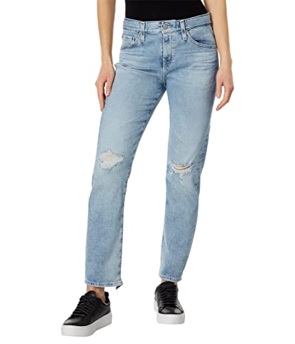 Jean boyfriend AG Adriano Goldschmied denim bleu clair 23 Years Bungalow
