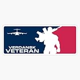 Verdansk Veteran Military Soldier Gaming Call of Duty Warzone Fan Gift Red White Blue Patriotic Design 5' Vinyl Decal Bumper Sticker