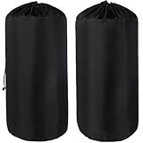 Borogo Stuff Sack, 2PCS Waterproof Storage Sacks Portable Drawstring Dry Stuff Bag Gear Organization Fit for Backpacking Camping Traveling Hiking