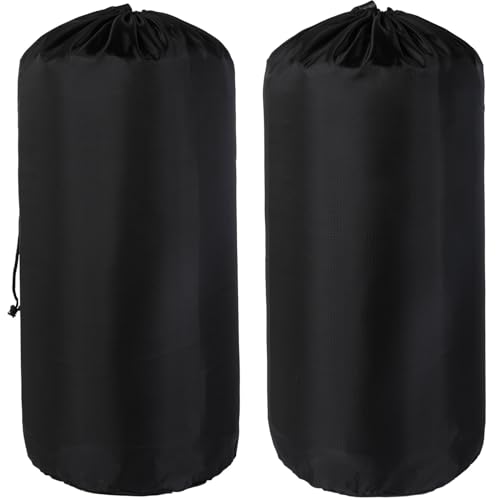 Borogo Stuff Sack, 2PCS Waterproof Storage Sacks Portable Drawstring Dry Stuff Bag Gear Organization Fit for Backpacking Camping Traveling Hiking