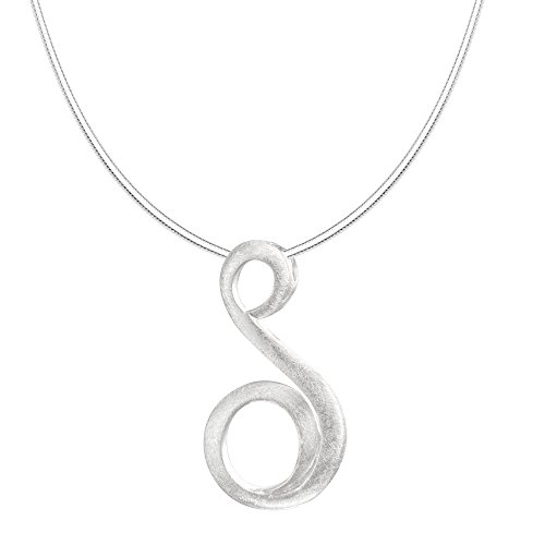 Vinani Anhänger Spirale gebürstet mit Schlangenkette 40 cm Sterling Silber 925 Kette Italien AWA-S40 Cover