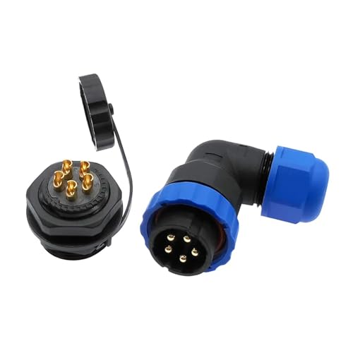 Conector de ángulo SP20 de 3 pines con codo de 90 grados para cable 3