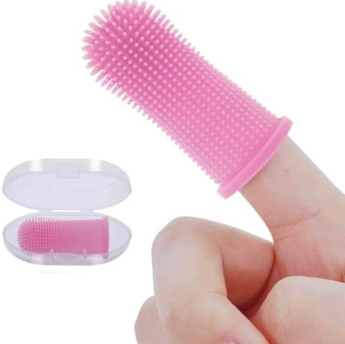 Escova de Dentes para Pet 360º de Dedos – Limpeza Suave e Complet...