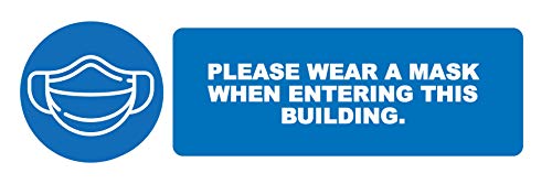 2 x Please wear a face cover when enter this