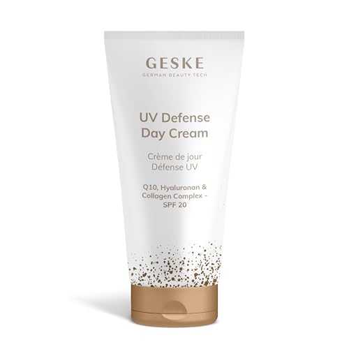 GESKE | UV Defense Day Cream | LSF 20 | Q10 Gesichtscreme | mit Collagen | Antifaltencreme | Feuchtigkeitsspendende Hautcreme | vegane Formel ohne Tierversuche | ergänzt GESKE SmartAppGuided™ Devices