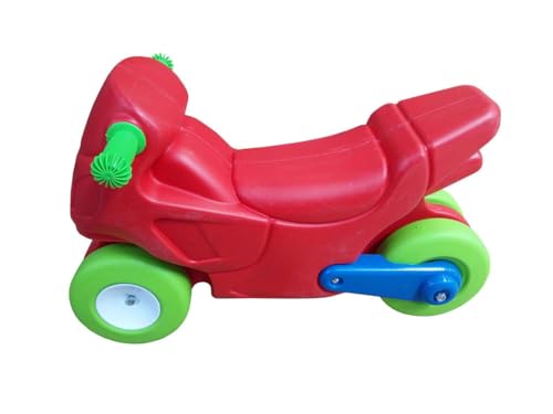 Image of Little Fingers Ride on Motorcycle for Kids - Indoor Outdoor Scoot Dragging Push Toy Bike for Toddlers Boys Girls Age 2 to 6 Years - Lightweight Durable Ride-on Scooter