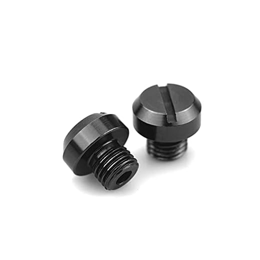 YU XI Stoer 3pcs m10 * 1.25 Motorcykel CNC Bakifrån Spegelhål Anslutningsskruvar Kepsar Skruvar Passform for Husqvarna SVARTPILEN VITPILEN 401 250 701 2013-2021 (Color : Black)