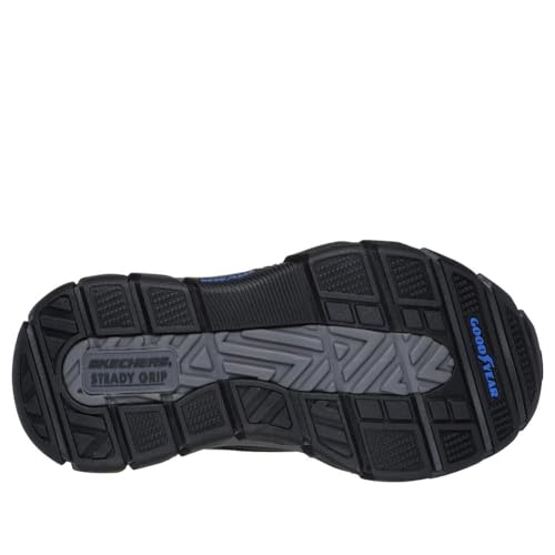 Image of Skechers Men's Respected - Garrett Leather Round Toe Bungee Lace Slip-Ins