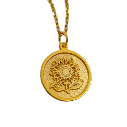 Collier tournesol gravure gratuite le cadeau d'anniversaire idéal