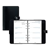 Filofax The Original Organizer, Personal Size, Black - Leather, Six Rings, Week-to-View Calendar...