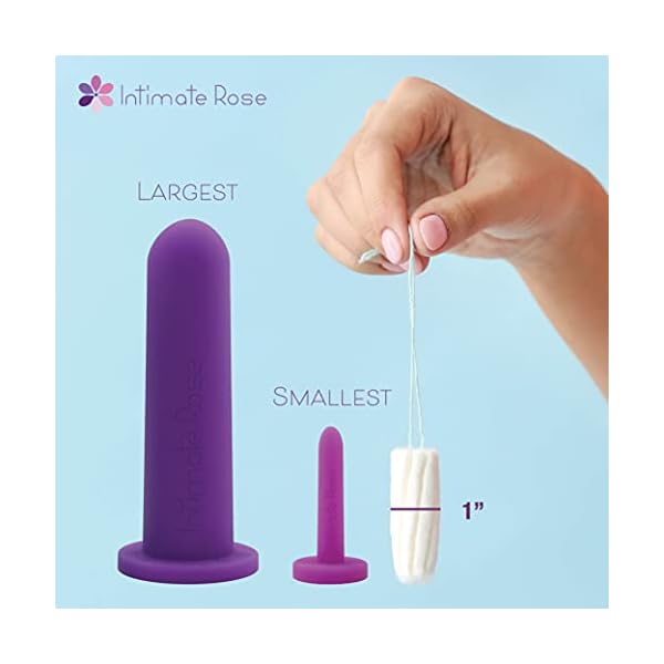 Intimate Rose Medium 4er-Pack Silikon-Dilatoren für Frauen und Männer, medizinisches Produkt zur Linderung von… – Bild 6