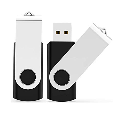 Flash drive, eazor USB Flash Drive 64 GB 3.0 Bulk Memory Stick Jump Drive External Drives USB Stick USB Storage Portable Thumb Drive Pen Drive (64G 3.0-Black*2)