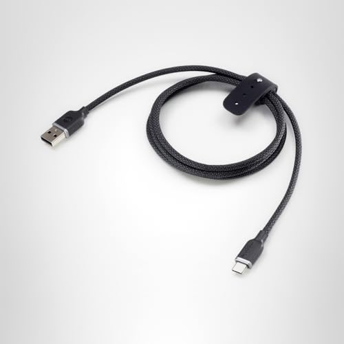 mophie Charge Stream USB-A to USB-C 1m/3ft Silicone Cable - Braided Enduraflex Design, 15W Fast Charge Compatible, & Ultra-Durable Build