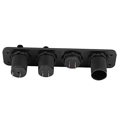 4 Em 1 On Off Toggle Switch Panel, Dual USB Charger Voltmeter LED Voltmeter Charger Socket Panel for